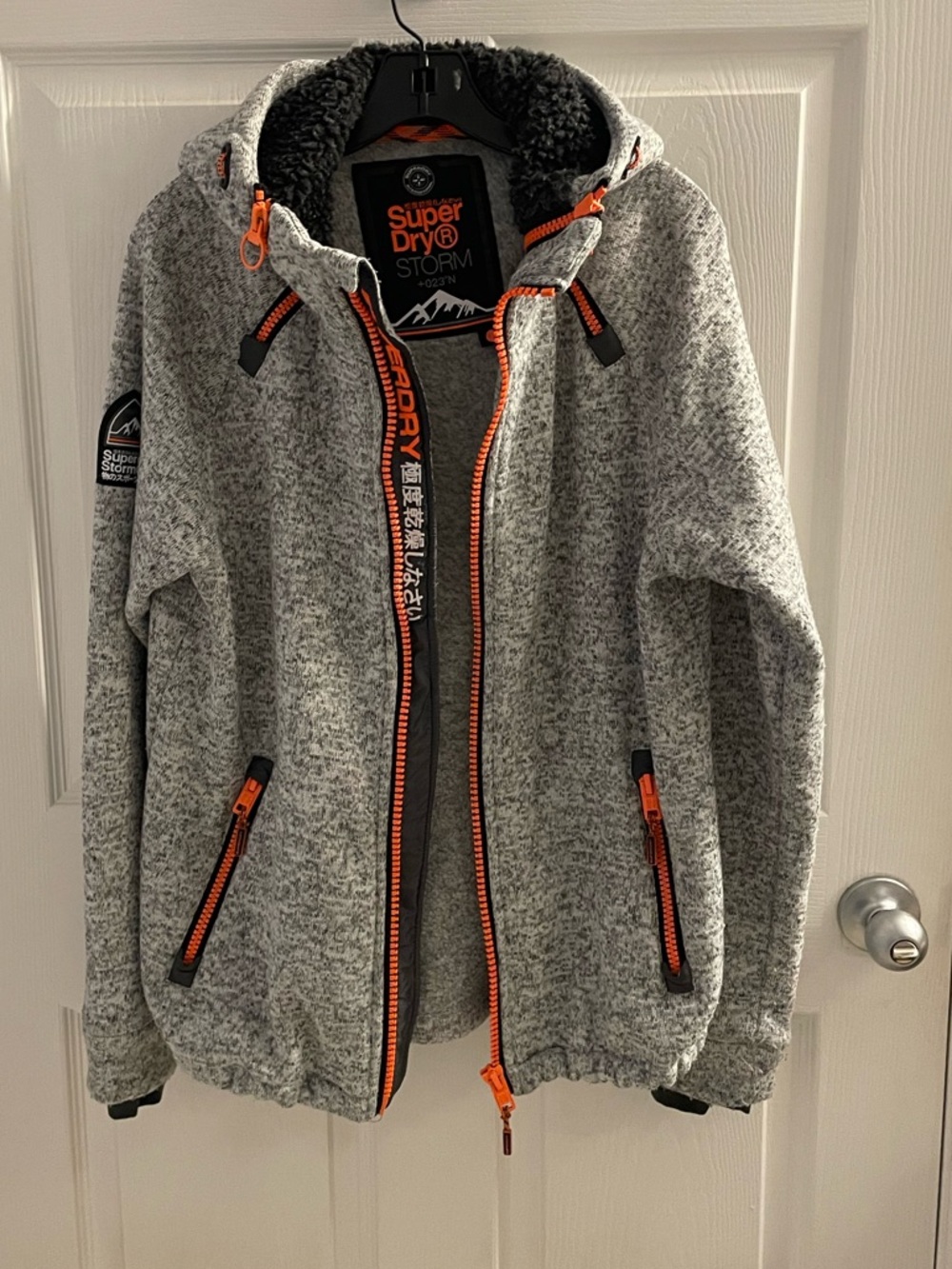 Superdry Men's Storm Double-Zip Hoodie Jacket Size XL - Picture 2 of 8